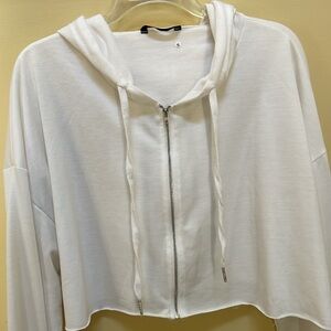 CROP ZIP HOODIE